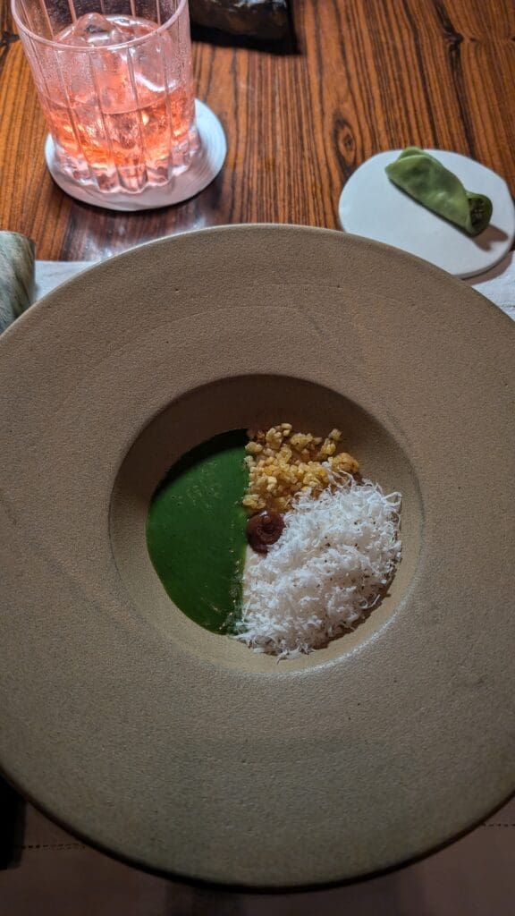 a plate of food on a table
