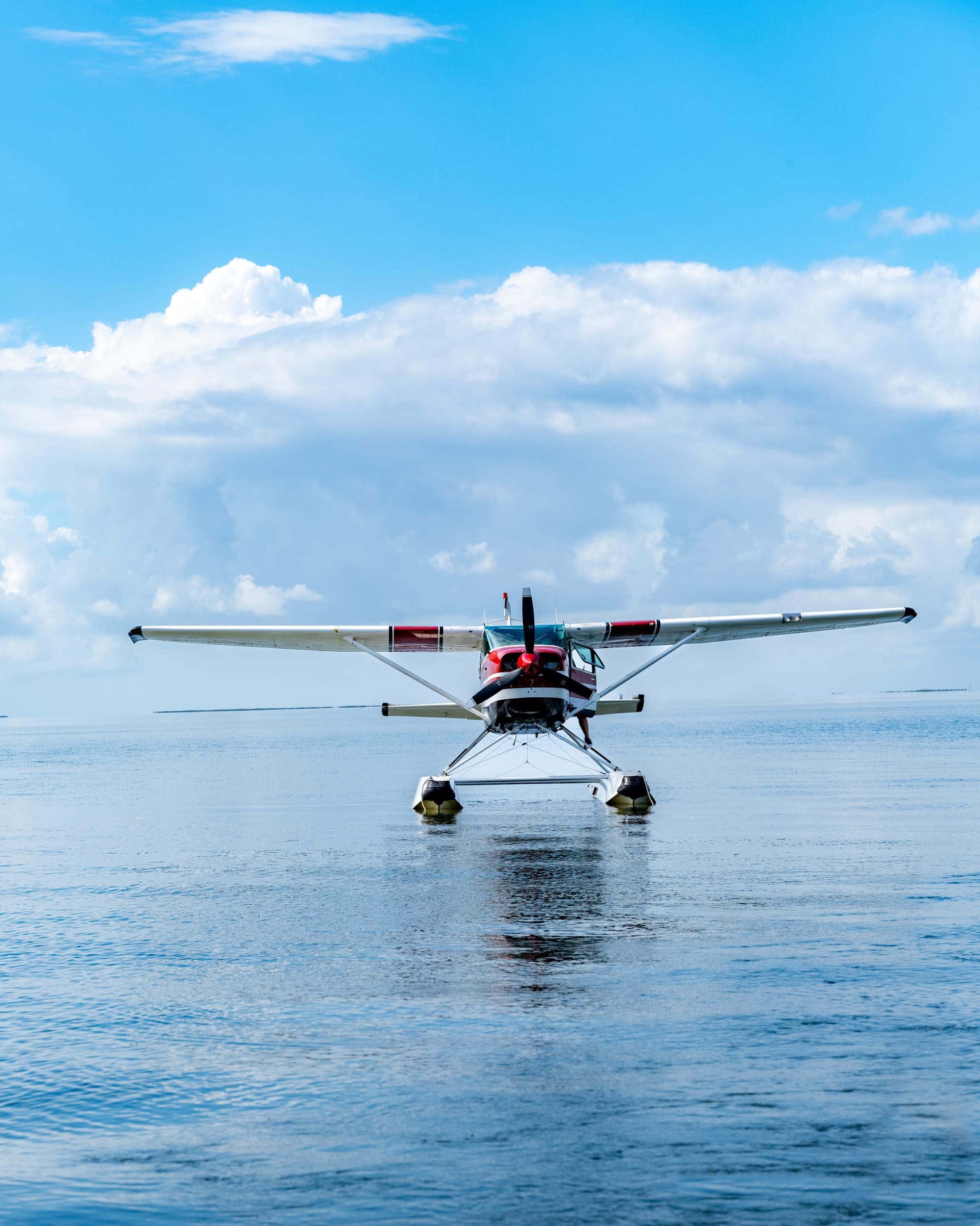 a plane on the water
