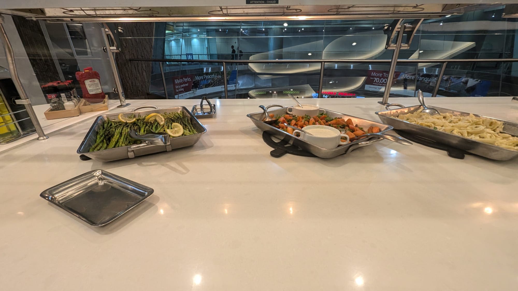 a table with food on it