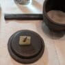 a small object on a plate