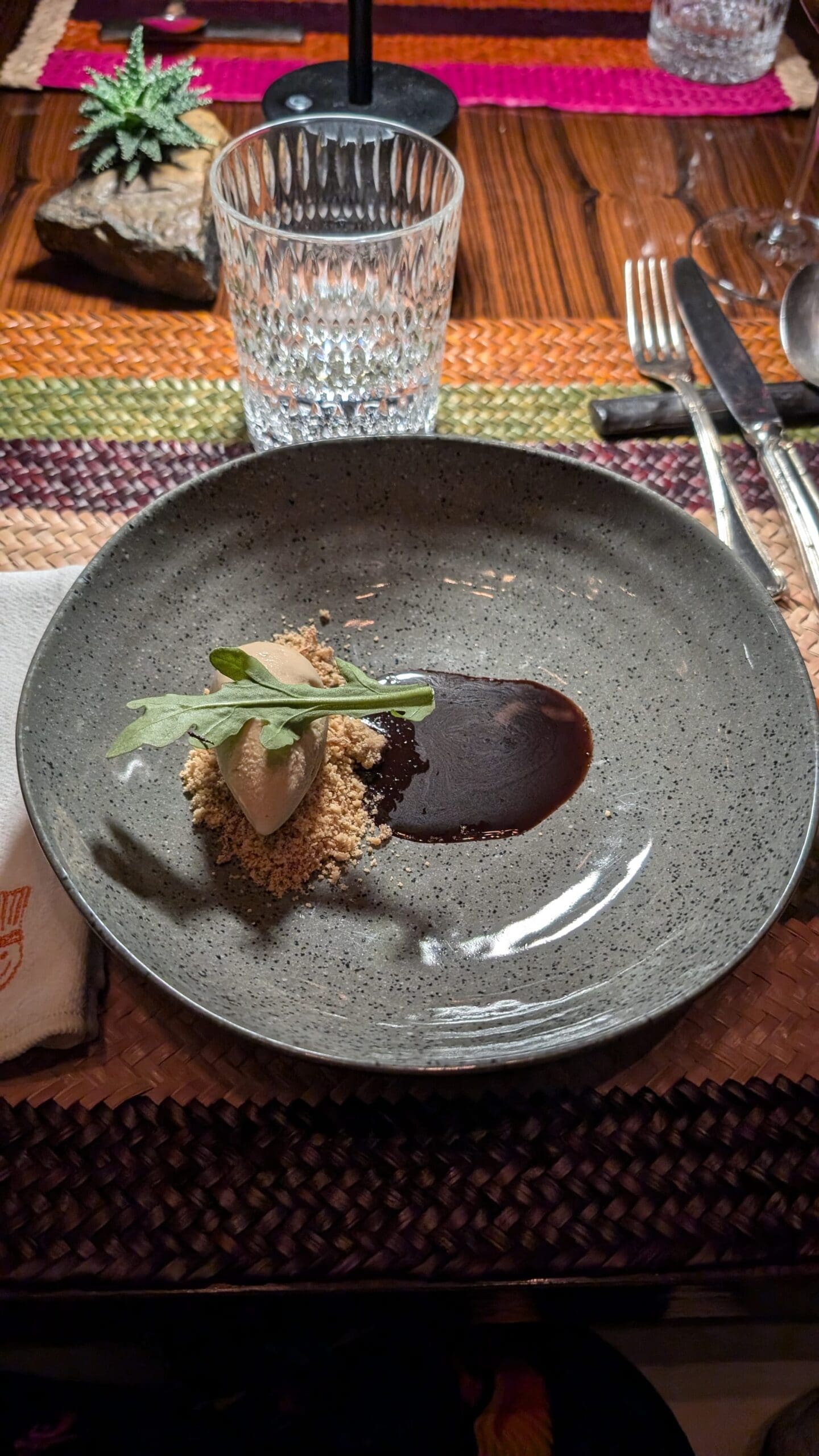 a plate of food on a table