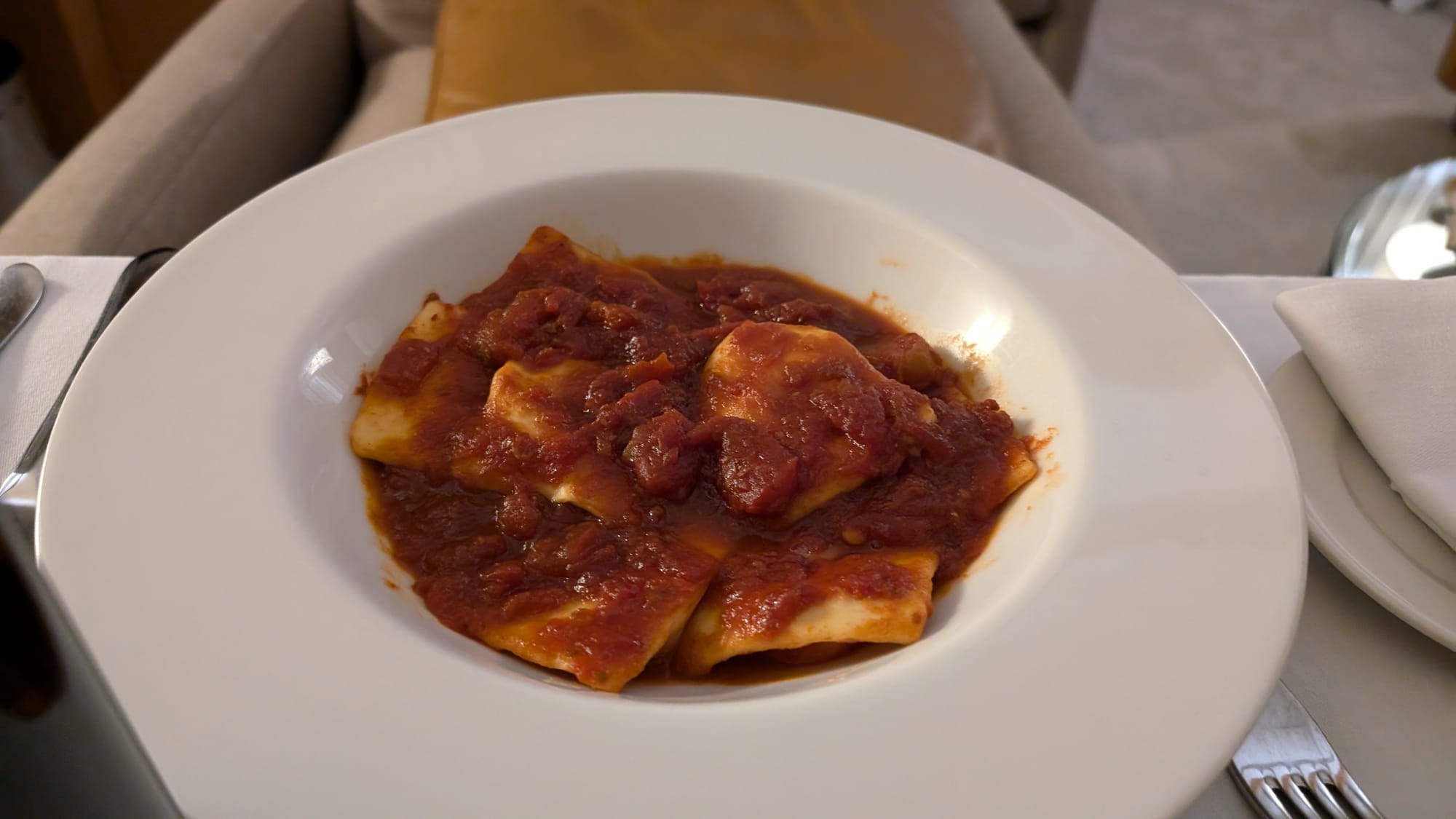 a plate of food on a table