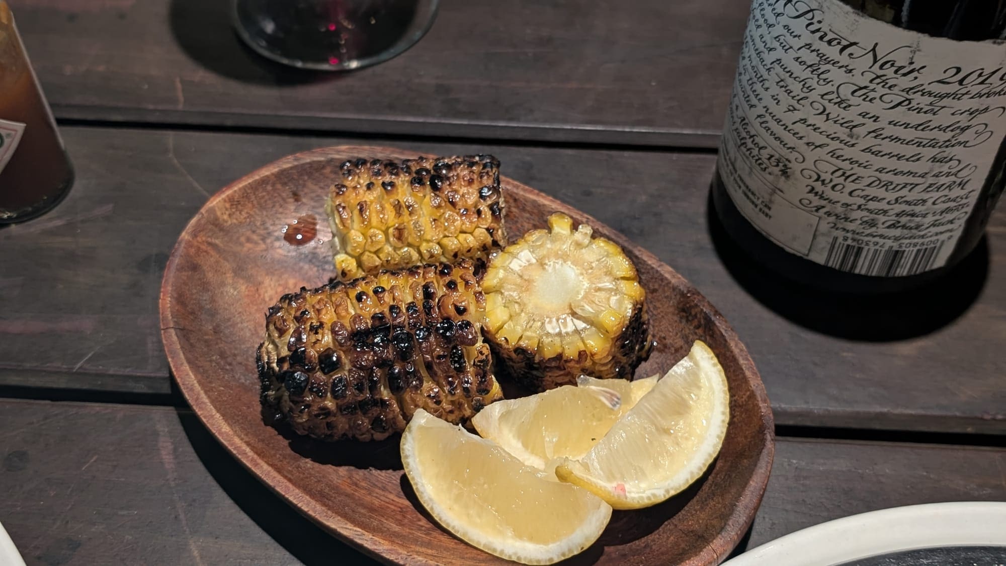 a plate of food on a table