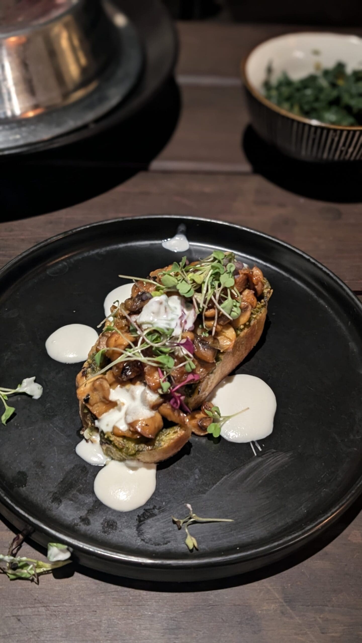 a plate of food on a table