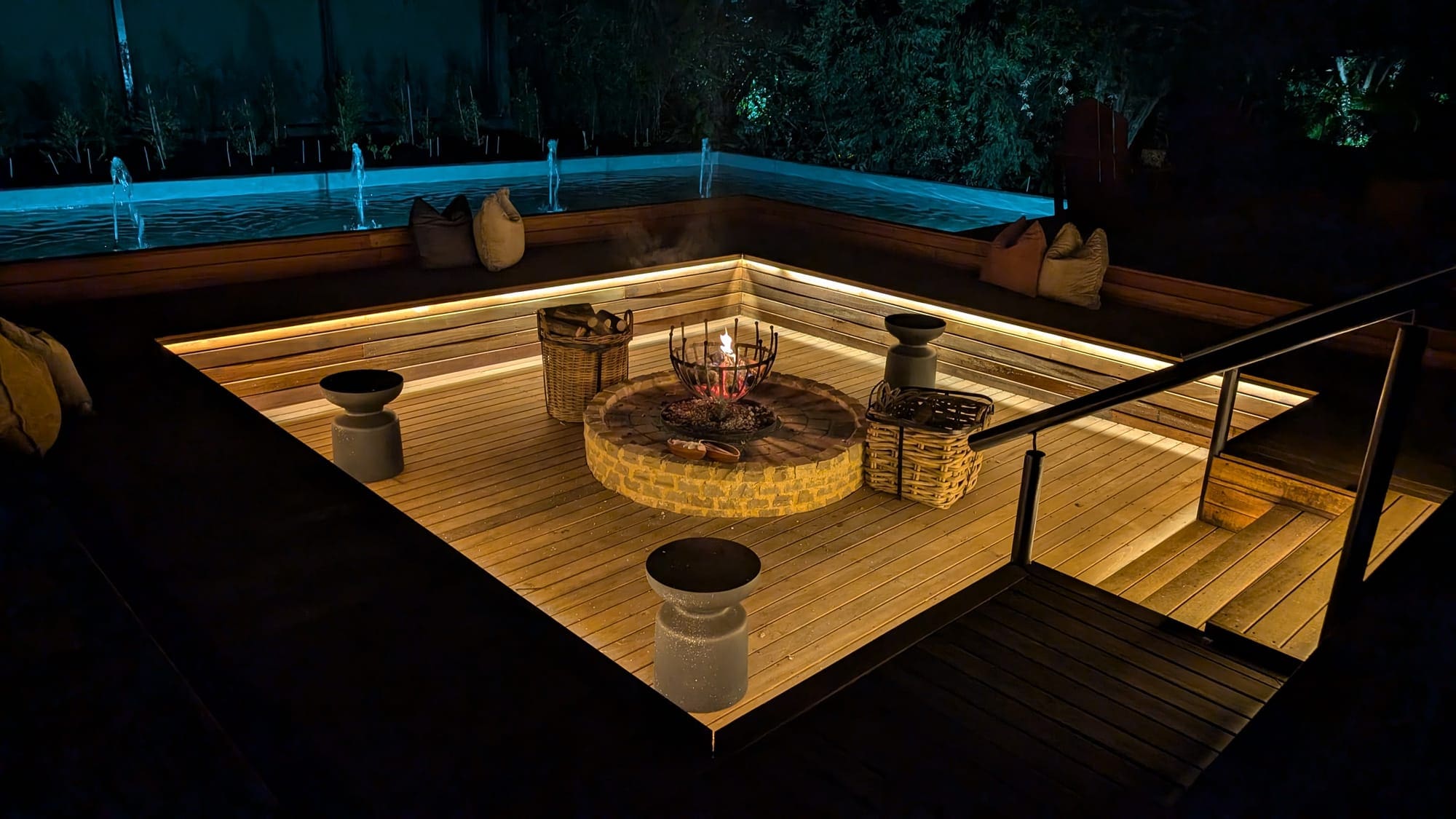 Photo of fire pit at The Residence hotel