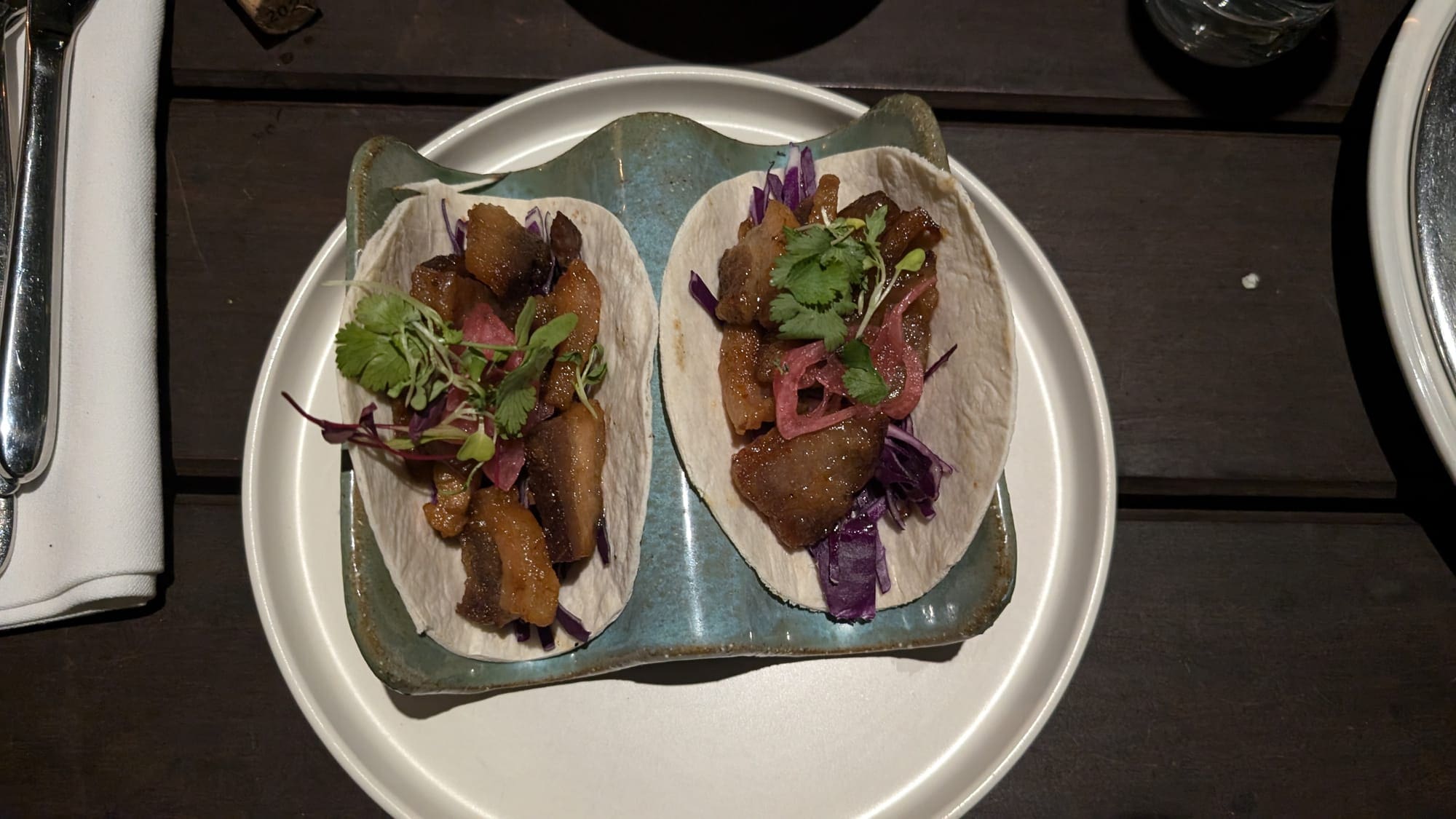 a plate of food on a table