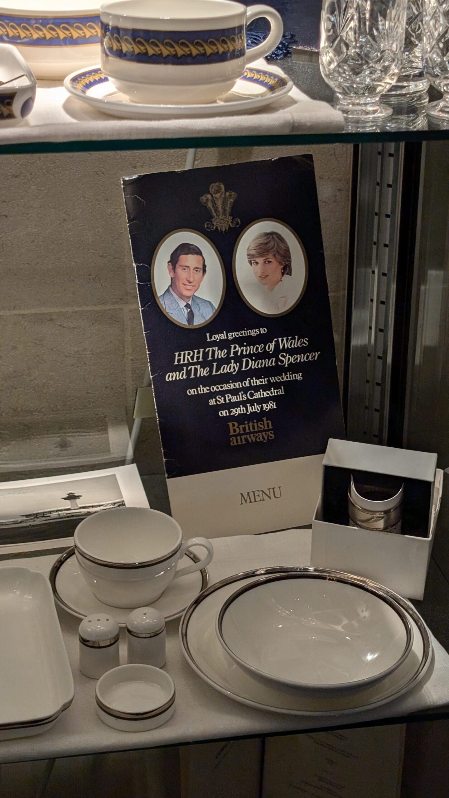 a menu with a couple of people on it