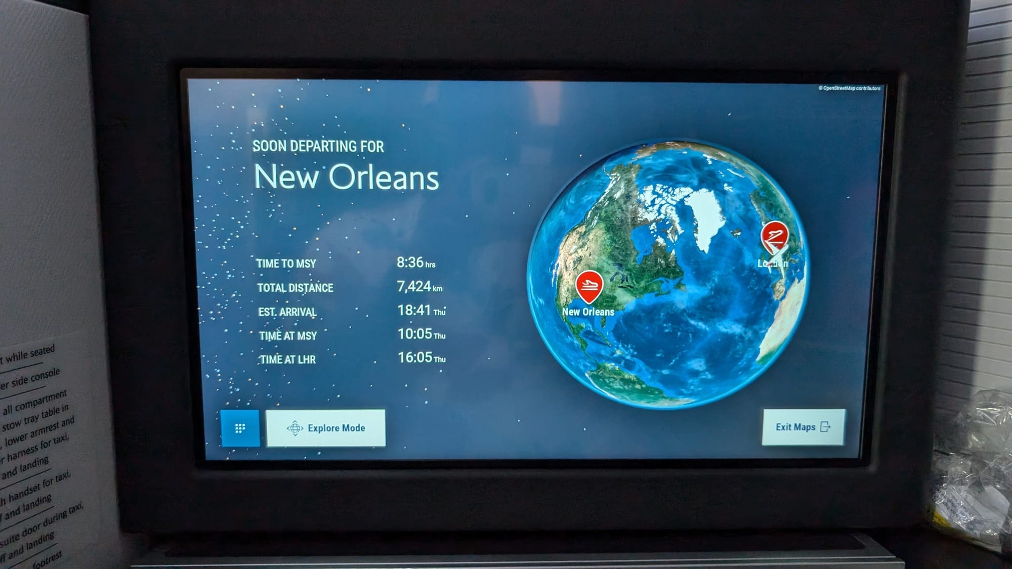 Flight Stats for LHR - MSY - Source: You Are Travel