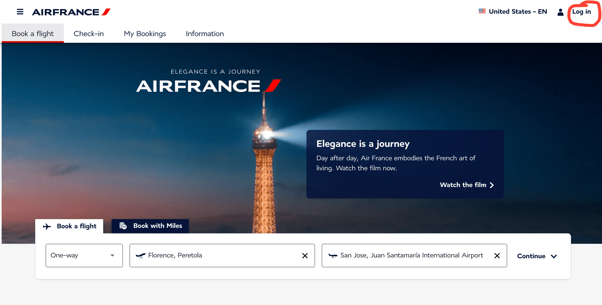 Purchasing Flying Blue Miles - Source: airfrance.us
