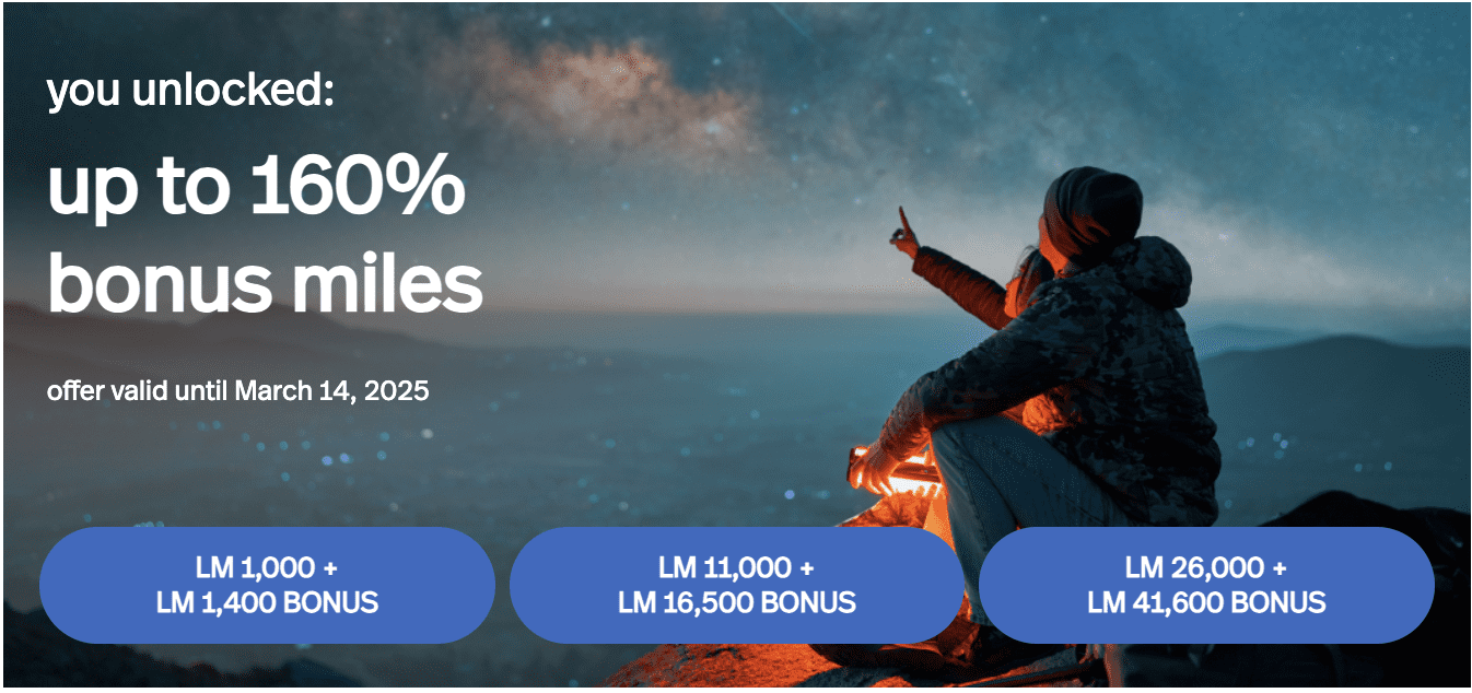Avianca Lifemiles points sale - Source: Lifemiles.com