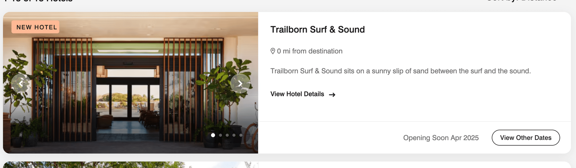 Trailborn Wrightsville indicates the hotel will open in April - Source: Marriott