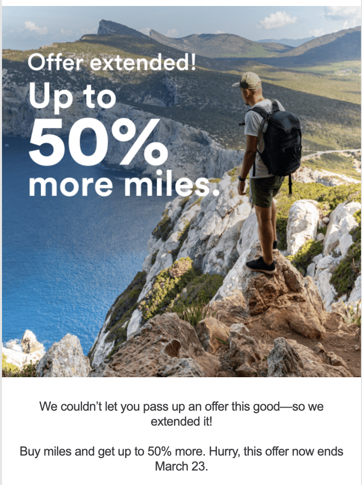 Photo of Alaska Mileage Plan points purchase offer - Source: AlaskaAir.com