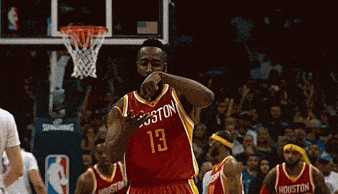 a basketball player in a red jersey