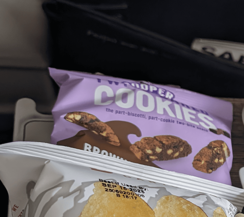 a close up of a bag of cookies