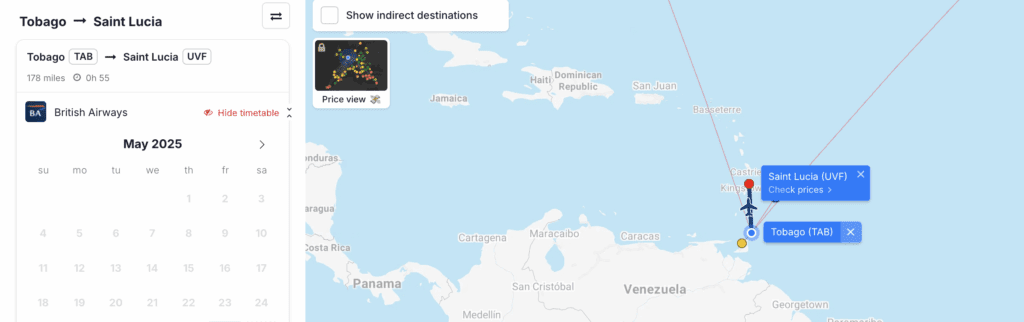 a map of the caribbean