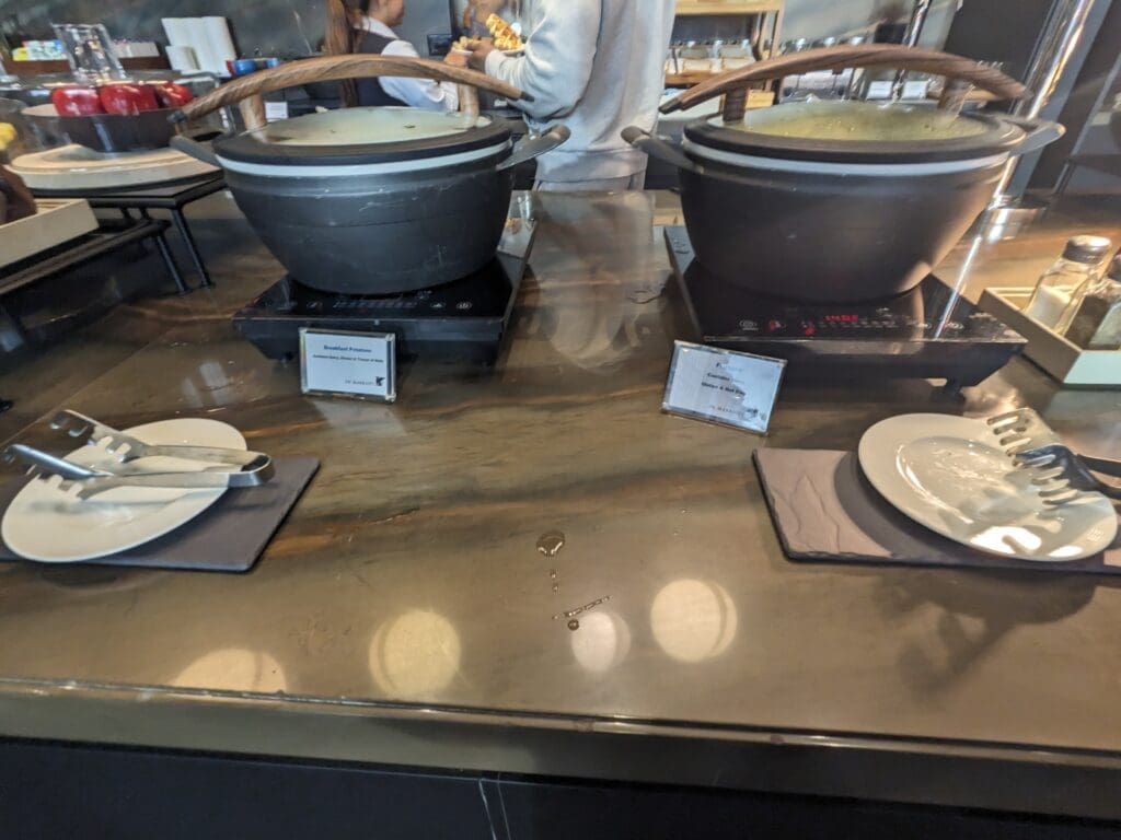 a large pot on a counter