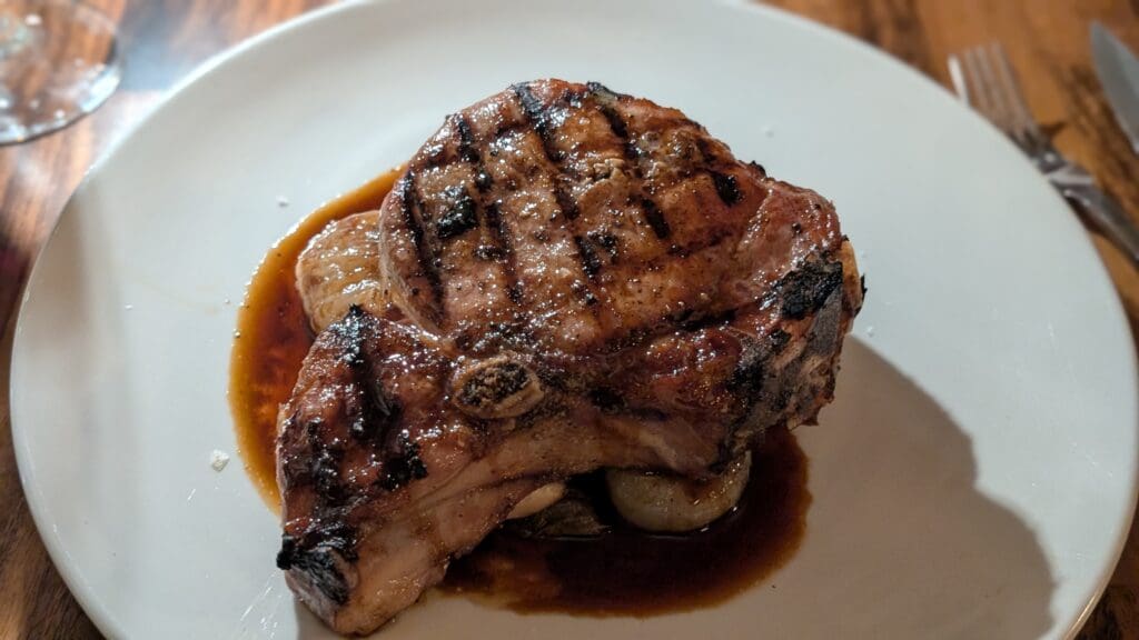 a piece of meat on a plate
