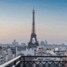 a tower in the distance