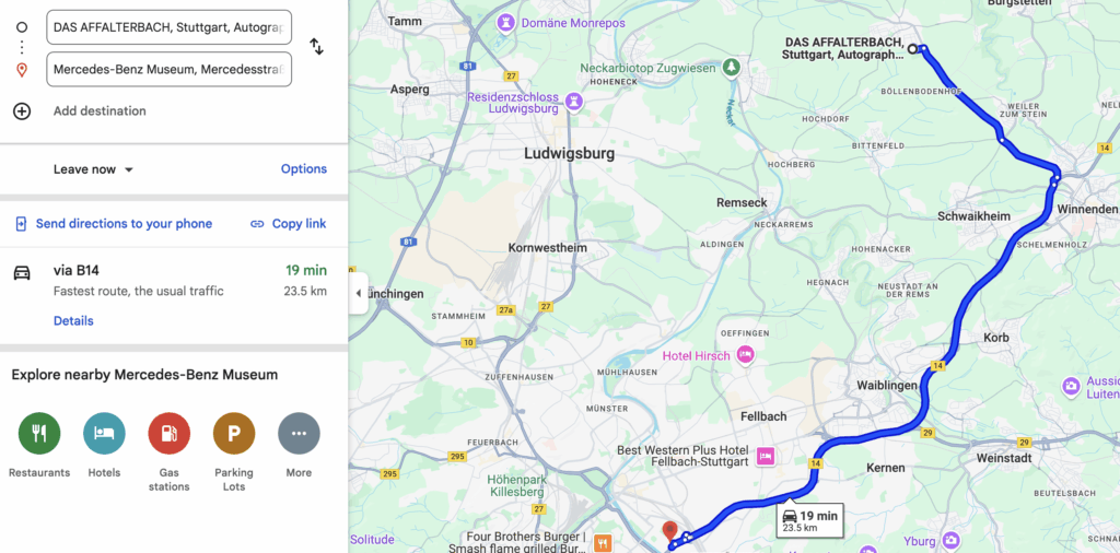 a map with a blue line