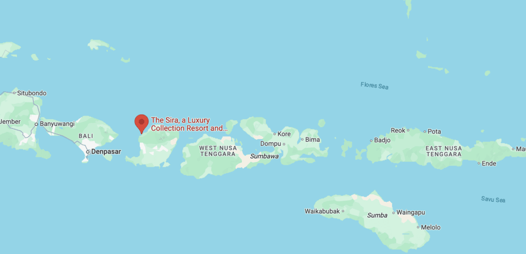 a map of the island