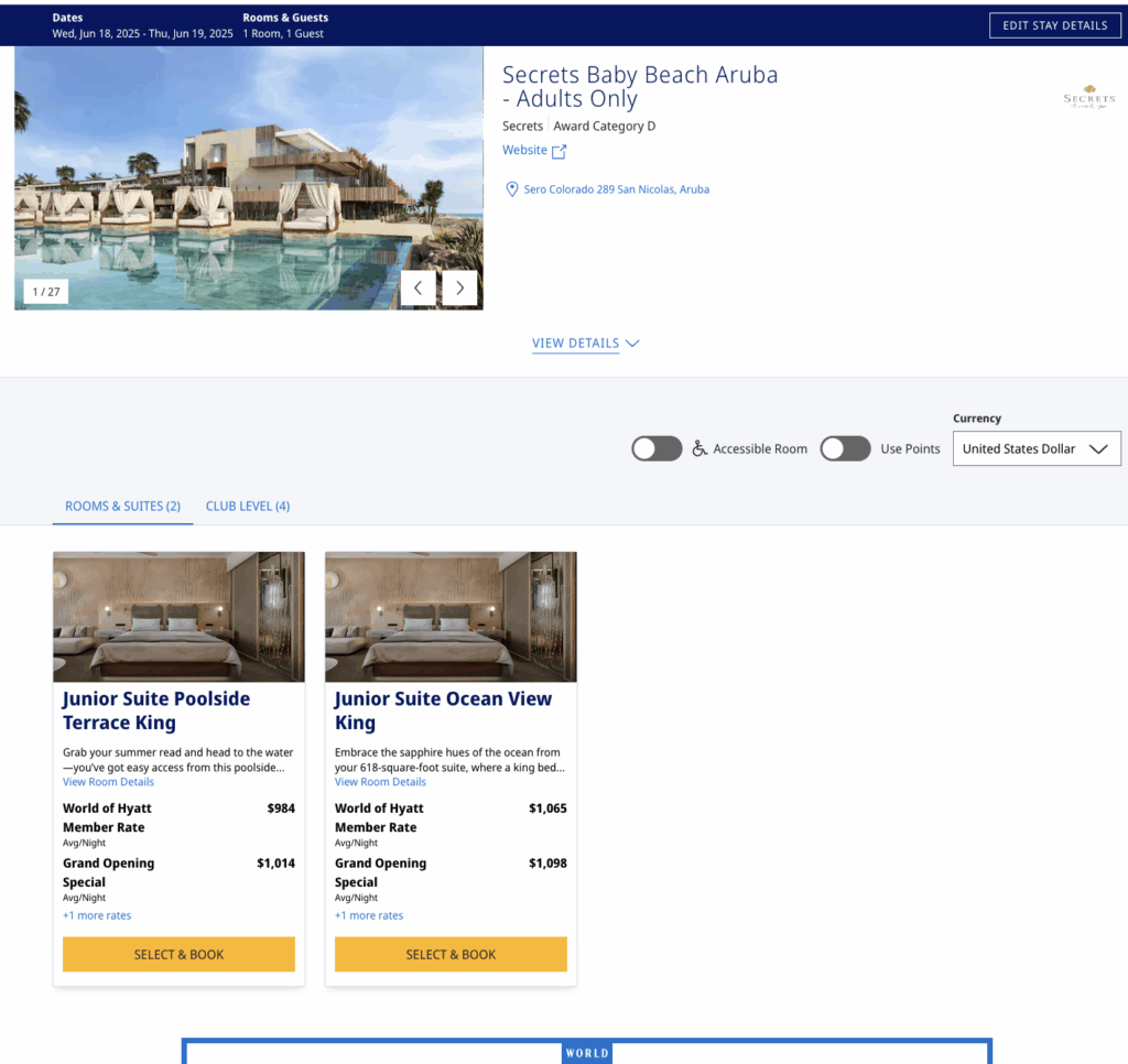 a screenshot of a hotel