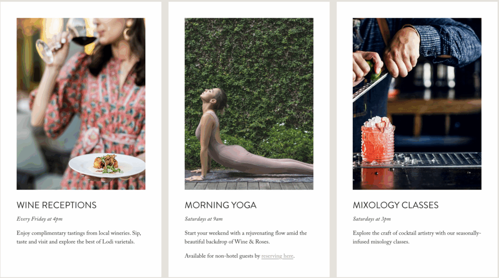 a collage of images of a woman doing yoga
