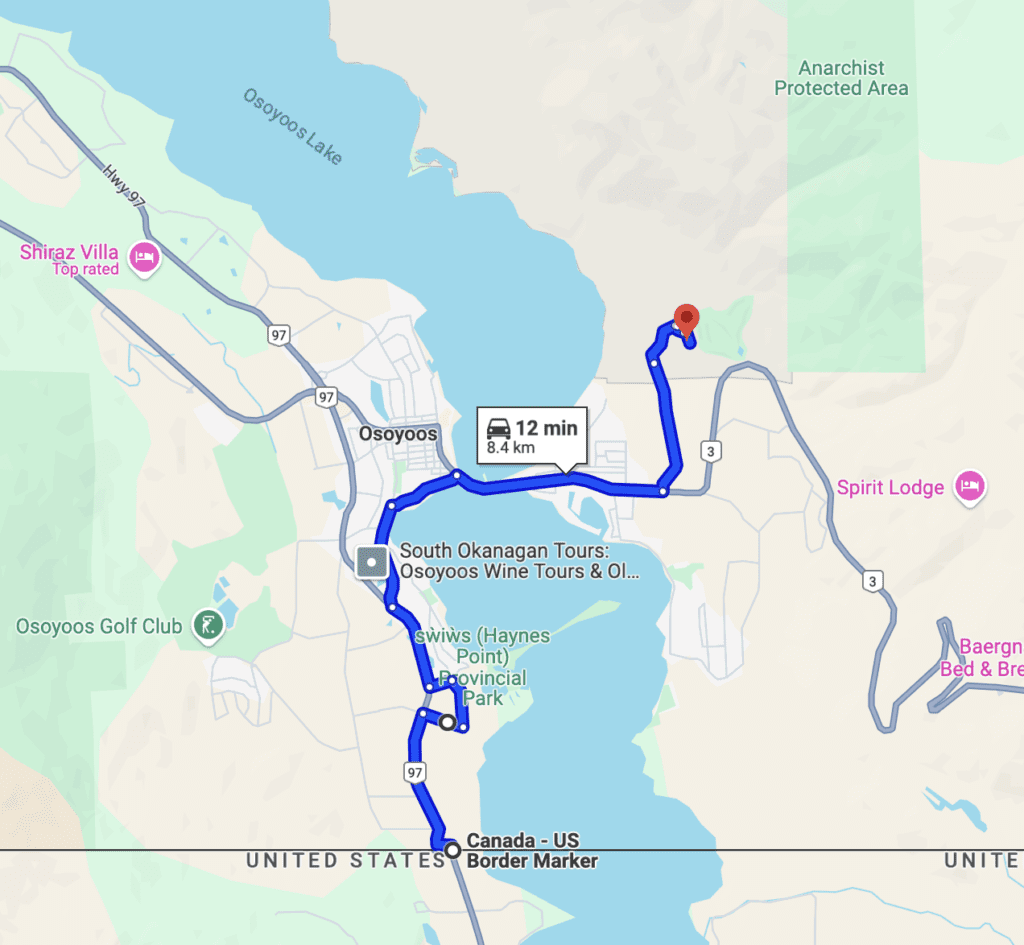 a map of a road