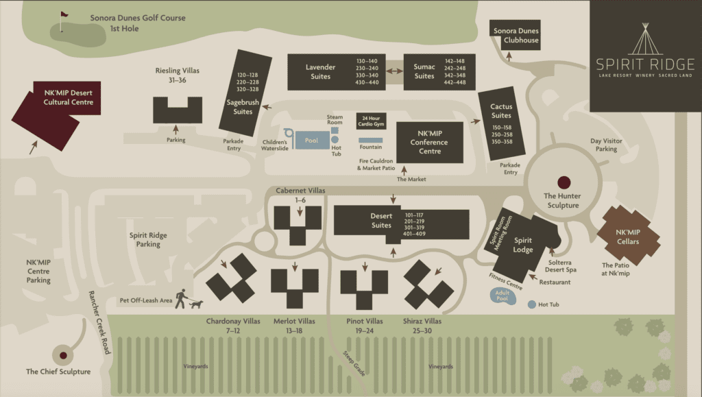 a map of a golf course