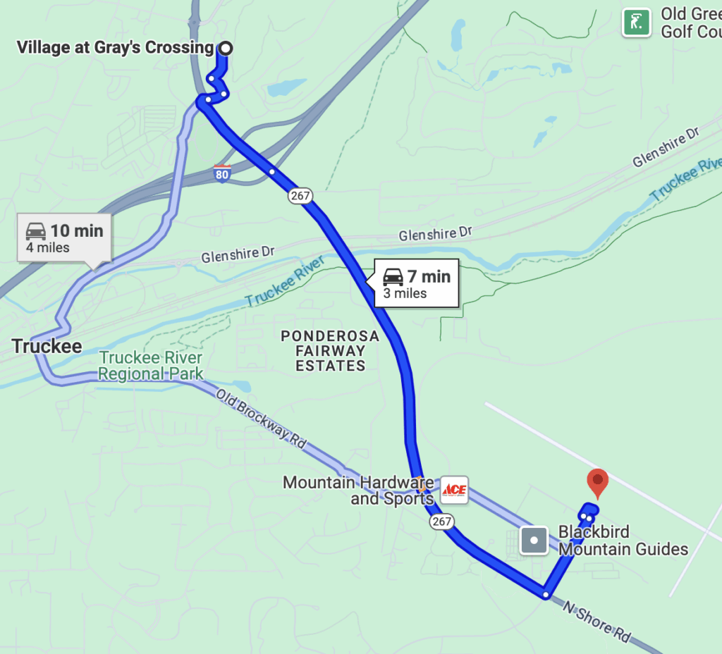 a map of a route