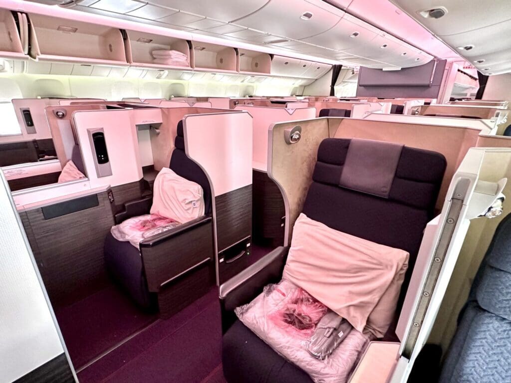 a seat in a plane