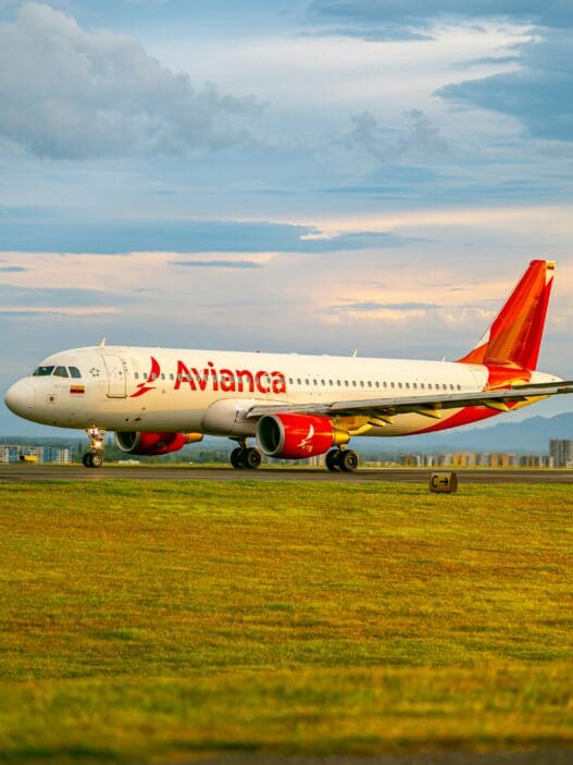 a plane on a runway