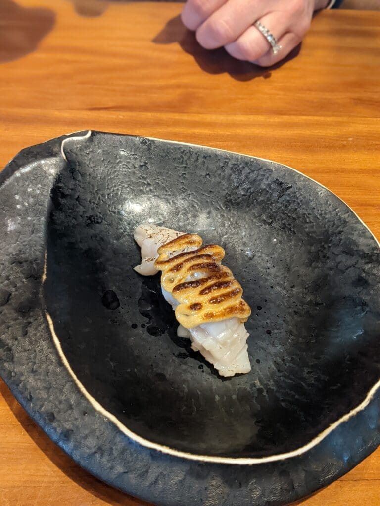 a plate of food on a table