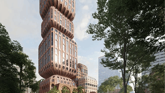 a tall building with many windows