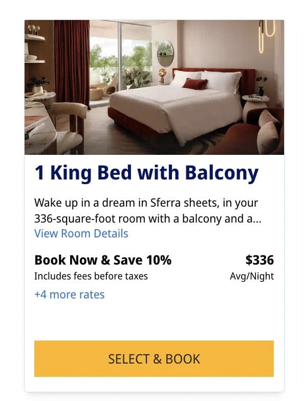 a screenshot of a hotel room