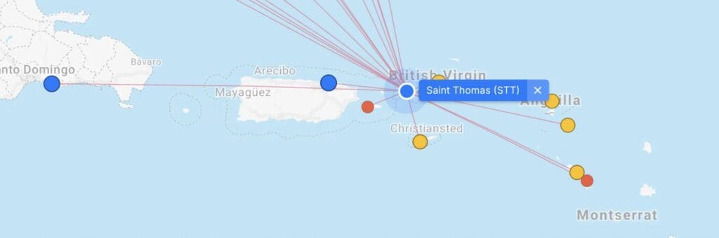 a map of the islands