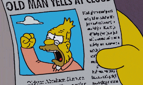 cartoon of a man with a yellow beard