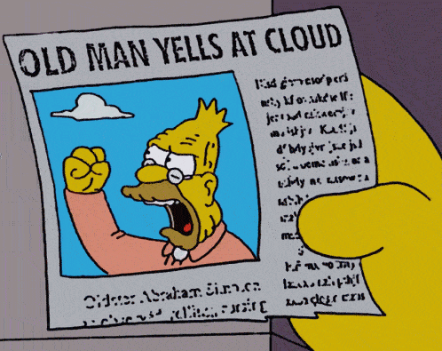 cartoon of a man with a yellow beard