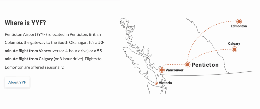a map of canada with orange dots