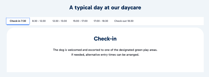 a screenshot of a check-in