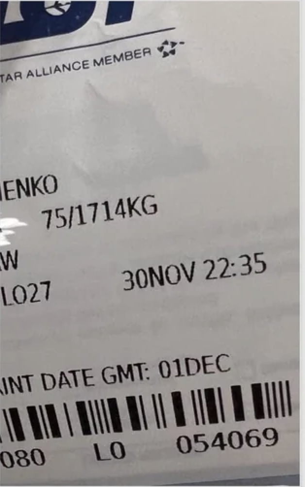 a close up of a receipt