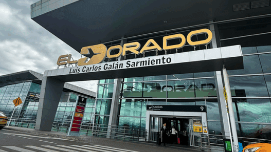 photo of El Dorado Airport entrance in Bogotá’ Colombia