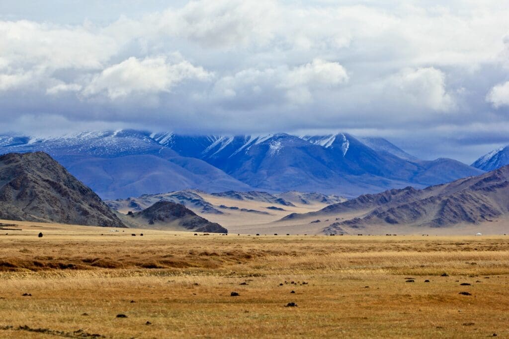 The Altai Mountains in Mongolia.