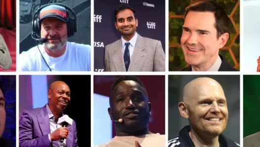 a collage of men with headsets