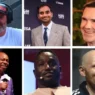 a collage of men with headsets
