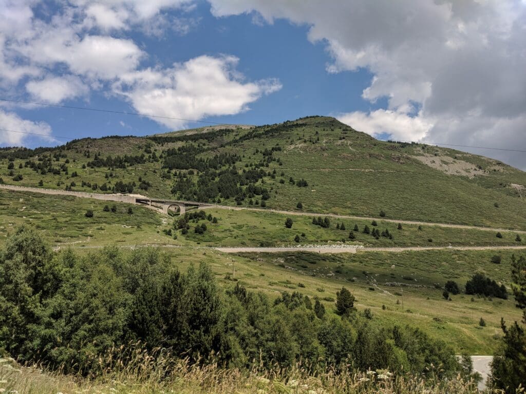 a road on a hill