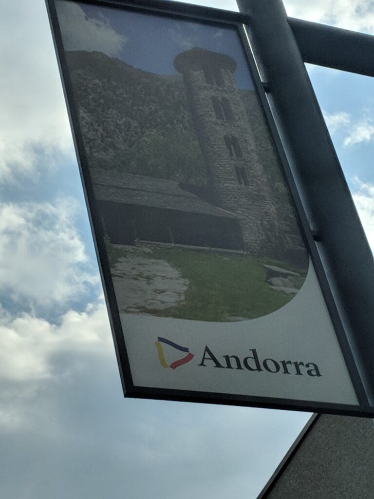 a sign on a pole