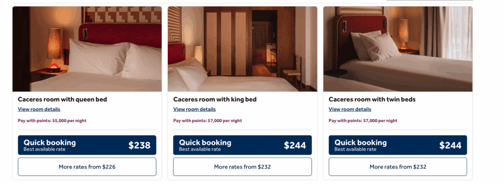 a screenshot of a hotel room