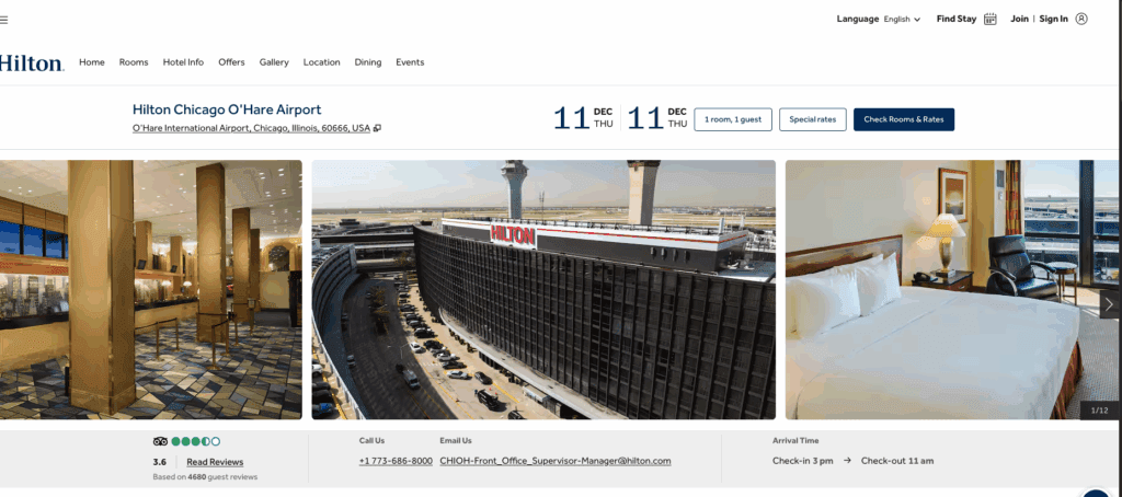 a screenshot of a hotel