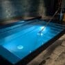 a pool with a ladder