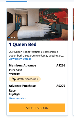 a screenshot of a hotel room